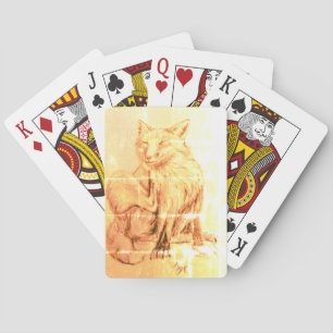 Baraja De Cartas Tarjetas de juego Fox