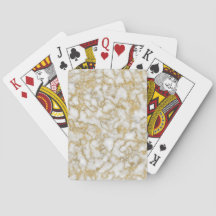 Tarjetas de juego Gold Encrust Marble