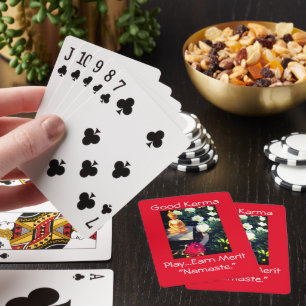 Baraja De Cartas Tarjetas de juego Good Karma Namaste