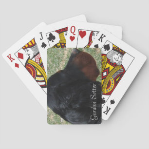 Baraja De Cartas Tarjetas de juego Gordon Setter Head