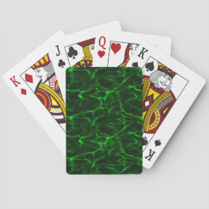 Baraja De Cartas Tarjetas de juego Green Black Energy Field