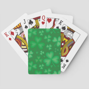 Baraja De Cartas Tarjetas de juego Green Irish Shamrock