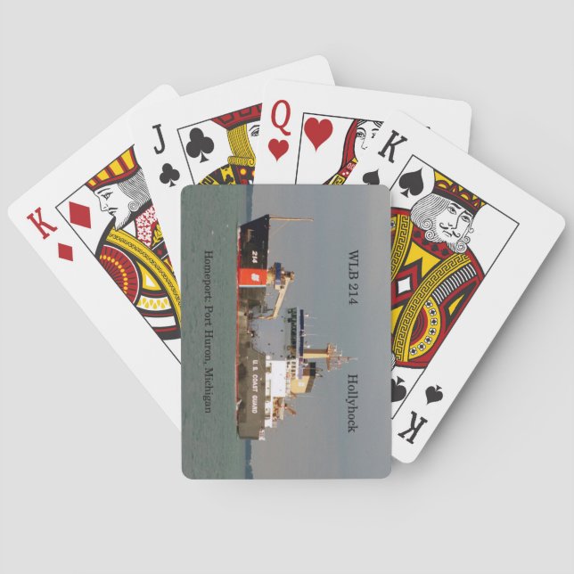 Baraja De Cartas Tarjetas de juego Hollyhock WLB 214 (Reverso)