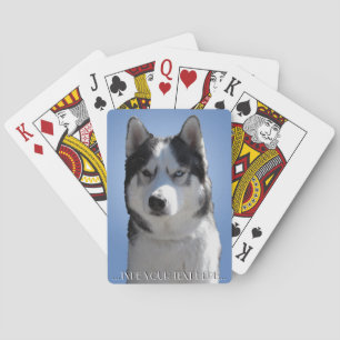 Baraja De Cartas Tarjetas de juego Husky Personalizan Tarjetas de P