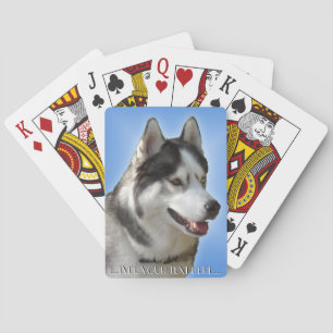 Baraja De Cartas Tarjetas de juego Husky Personalizan Tarjetas de P