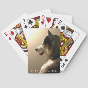 Baraja De Cartas Tarjetas de juego Husky Personalizan Tarjetas de P