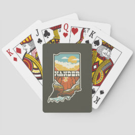 Baraja De Cartas Tarjetas de juego Indiana Wander - Verde