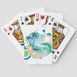 Baraja De Cartas Tarjetas de juego Island Surf