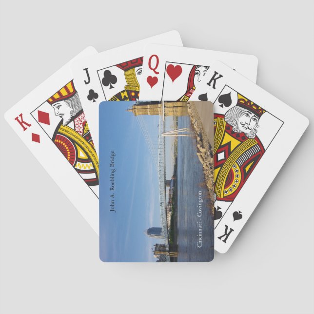 Baraja De Cartas Tarjetas de juego John A. Roebling Bridge (Reverso)
