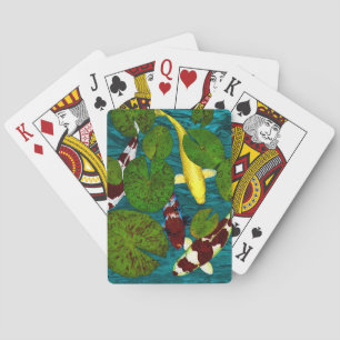 Baraja De Cartas Tarjetas de juego KOI POND