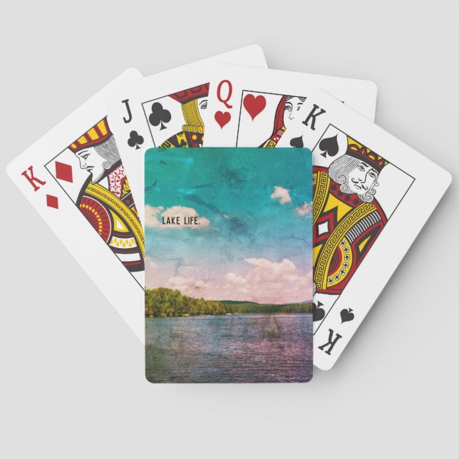 Baraja De Cartas Tarjetas de juego Lake Life (Reverso)