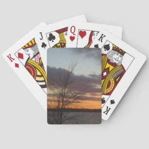 Baraja De Cartas Tarjetas de juego Lake Sunset