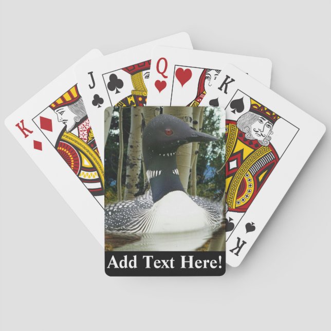 Baraja De Cartas Tarjetas de juego Loon Wilderness (Reverso)