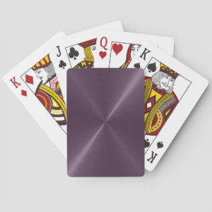 Baraja De Cartas Tarjetas de juego metálico lustras moradas inoxida