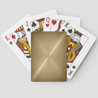 Baraja De Cartas Tarjetas de juego Metalizado con oro cepillado