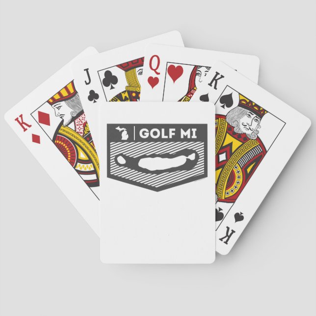 Baraja De Cartas Tarjetas de juego MI de Golf (Reverso)