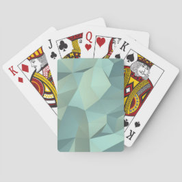 Baraja De Cartas Tarjetas de juego modernas Aqua Low-Poly