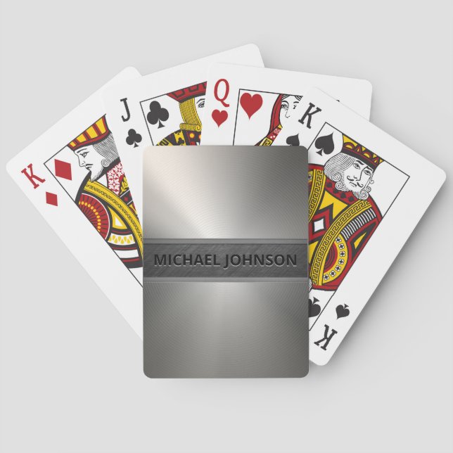Baraja De Cartas Tarjetas de juego modernas Metalizado de acero ino (Reverso)