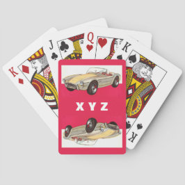 Baraja De Cartas Tarjetas de juego monograma de personalizado de co