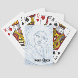 Baraja De Cartas Tarjetas de juego Neon Black
