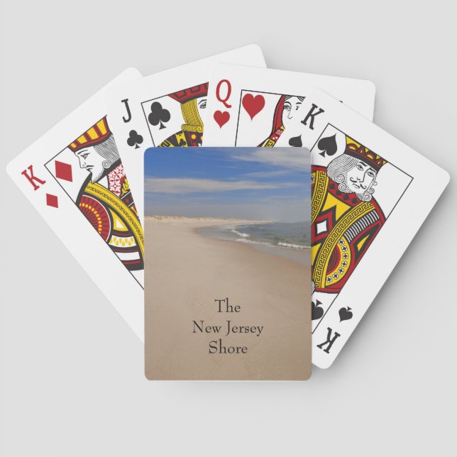 Baraja De Cartas Tarjetas de juego NJ Shore (Reverso)