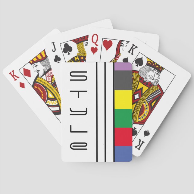 Baraja De Cartas Tarjetas de juego para bicicletas (elegante) (Reverso)