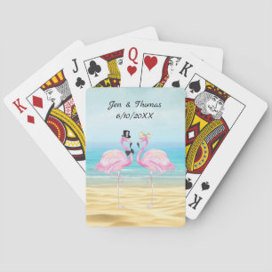 Baraja De Cartas Tarjetas de juego para bicicletas Flamingo Boda
