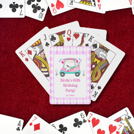 Baraja De Cartas Tarjetas de juego para fiesta de golf de mujeres e
