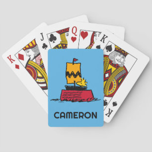 Baraja De Cartas Tarjetas de juego para velero Woodstock Snoopy Dis