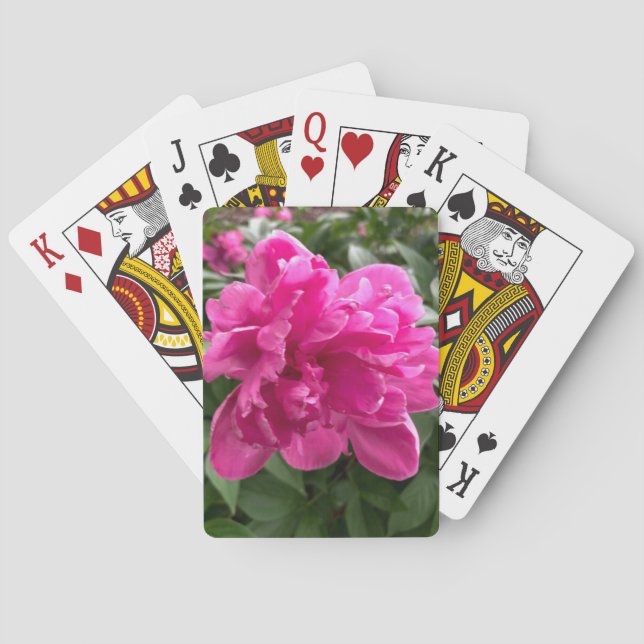 Baraja De Cartas Tarjetas de juego Peony (Reverso)