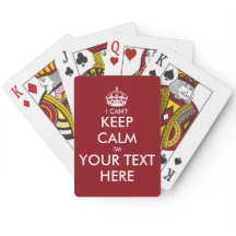 Tarjetas de juego personalizables No puedo mantene