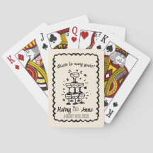 Tarjetas de juego personalizadas a mano