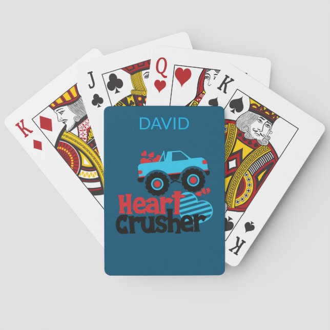 BARAJA DE CARTAS TARJETAS DE JUEGO PERSONALIZADAS CON "TRUCK HEART  (Reverso)