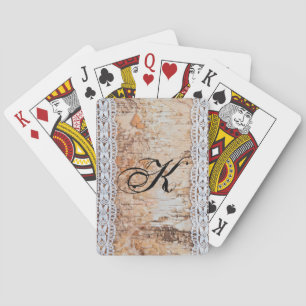 Baraja De Cartas Tarjetas de juego personalizadas Country Barn Wood