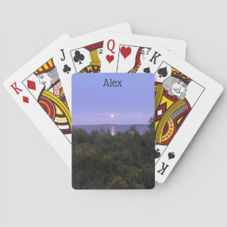 Baraja De Cartas Tarjetas de juego personalizadas de atardecer