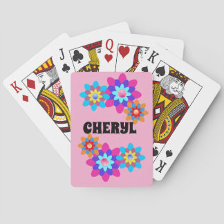 BARAJA DE CARTAS TARJETAS DE JUEGO PERSONALIZADAS HIPPIES GROOVY RO