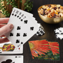 Tarjetas de juego personalizadas - Naranja Gerbera