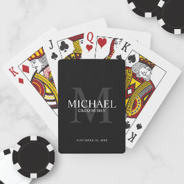 Baraja De Cartas Tarjetas de juego personalizadas para los Groomsme