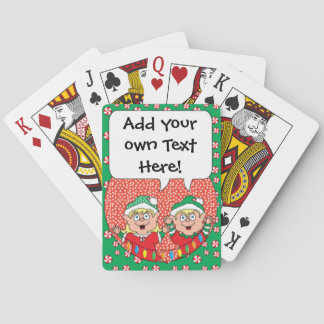 Baraja De Cartas Tarjetas de juego personalizadas para Navidades