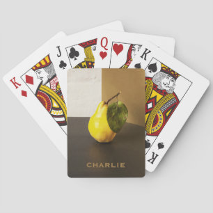 Baraja De Cartas Tarjetas de juego personalizadas Pear Still Life