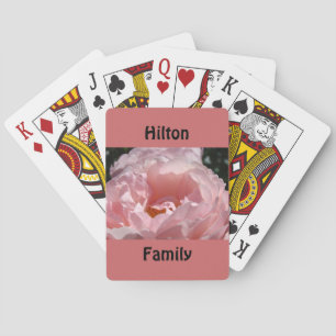 Baraja De Cartas Tarjetas de juego personalizadas rosa rosa mazo de