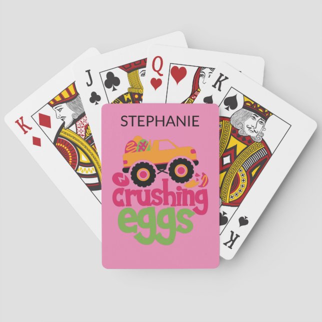 BARAJA DE CARTAS TARJETAS DE JUEGO PERSONALIZADAS "TRUCK CRUSHING H (Reverso)