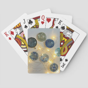 Baraja De Cartas Tarjetas de juego personalizado con parkles Purpur