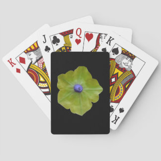 Baraja De Cartas Tarjetas de juego Petunia Green y Blue