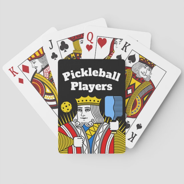 Baraja De Cartas Tarjetas de juego PICKLEBALL KING (Reverso)
