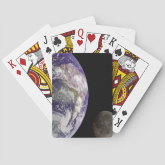 Baraja De Cartas Tarjetas de juego Planet Earth y Moon