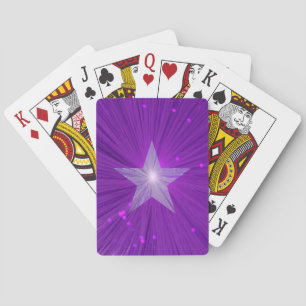 Baraja De Cartas Tarjetas de juego Purple Star