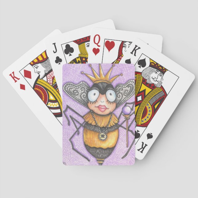 Baraja De Cartas Tarjetas de juego Queen Bee (Reverso)