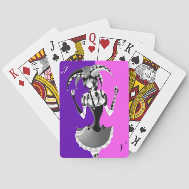 Baraja De Cartas Tarjetas de juego Quirky Jester (Reverso)