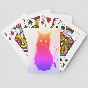 Baraja De Cartas Tarjetas de juego Rainbow Kitty